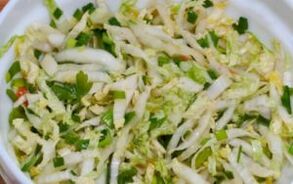 Beijing salad from cabbage