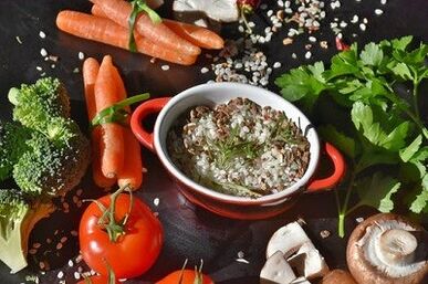 Approximate menu according to a healthy diet scheme