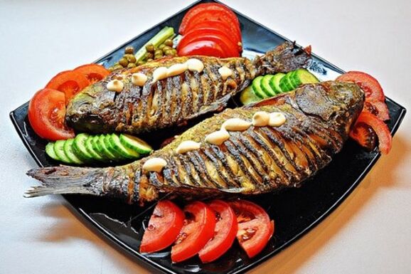 Following the Japanese diet, you can cook fish baked with vegetables